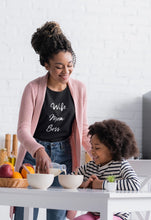 Load image into Gallery viewer, Wife, Mom, Boss Premium Tee (More Colors Available)