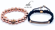 Load image into Gallery viewer, Rose Gold Men’s Bracelet Set