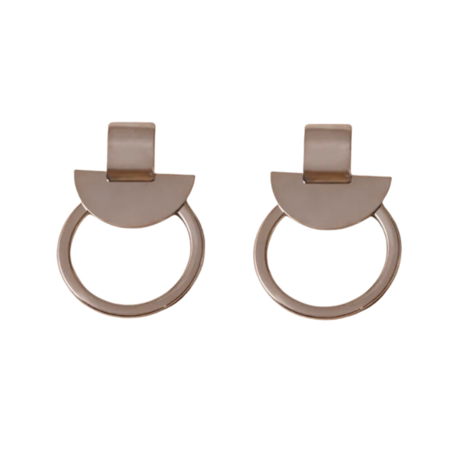 Geometric chandelier earrings