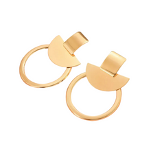 Load image into Gallery viewer, Geometric chandelier earrings
