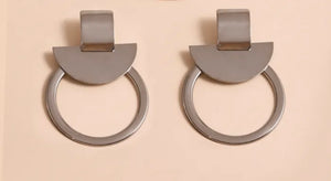 Geometric chandelier earrings
