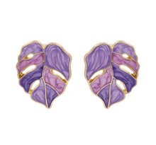 Load image into Gallery viewer, Leaf drop earrings (more colors available)
