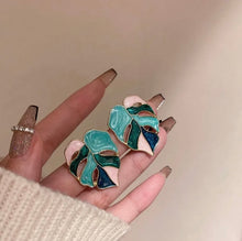 Load image into Gallery viewer, Leaf drop earrings (more colors available)
