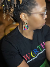 Load image into Gallery viewer, Retro geometric gold multi chandelier earrings
