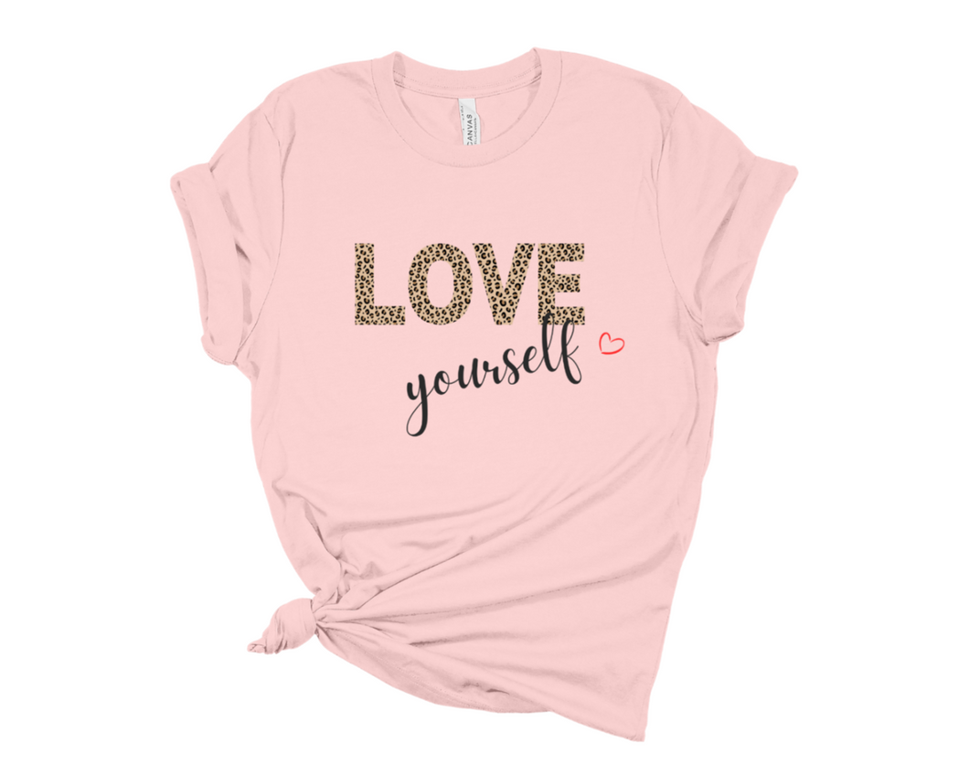 Love Yourself Leopard Premium Tee