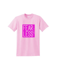 Load image into Gallery viewer, Pink Fear Less Color Block Premium Tee

